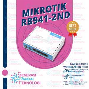 MIKROTIK RB941-2ND (HAP-LITE) Wireless Router Horizontal Version