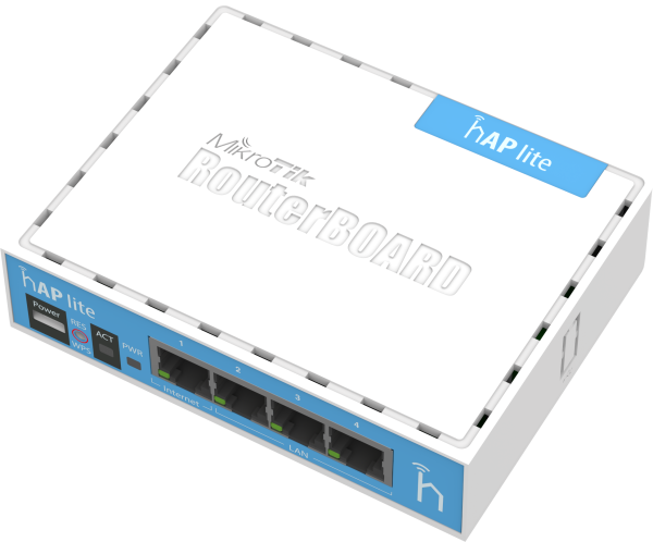 MIKROTIK RB941-2ND (HAP-LITE) Wireless Router Horizontal Version