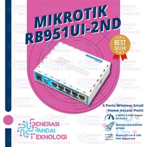 MIKROTIK RB951Ui-2ND (HAP) 5 Ports Wireless Router