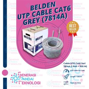 BELDEN LAN CABLE UTP CAT6 GREY (7814A) ORIGINAL (1 ROLL)