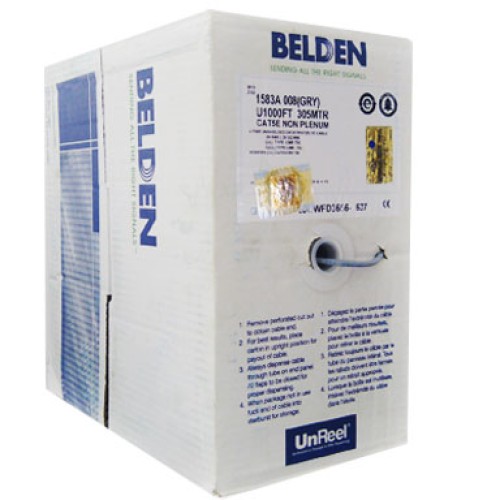 BELDEN LAN CABLE UTP CAT5E GREY (1583A) ORIGINAL (1 ROLL)
