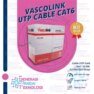 VASCOLINK LAN CABLE UTP CAT6 ORIGINAL (1 ROLL)