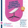 STARLINK STANDARD INTERNET KIT GEN 2 VERSI 3 Satellite Antenna & WiFi Router Kit - Dual-band - SpaceX