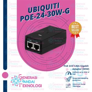 UBIQUITI POE-24-30W-G PoE Adapter 24VDC 30W 1.25A Gigabit PoE Adapter