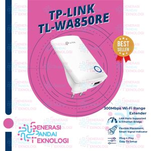 TP-LINK TL-WA850RE 300Mbps Universal Wireless N Range Extender Penguat Sinyal Wifi