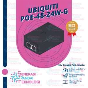 UBIQUITI POE-48-24W-G POE48-24W-G PoE Adapter 48 Volt 0.5A Gigabit PoE Adapter