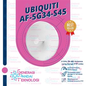 UBIQUITI AF-5G34-S45 Airfiber 5G 34dBi Slant 45 Antenna PTP