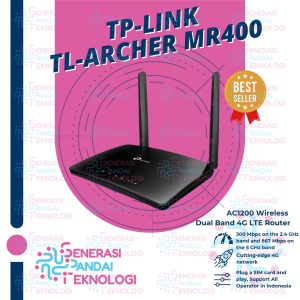 TP-LINK TL-ARCHER MR400 4G Modem Router AC1200 Wireless Dual Band Gigabit 4G LTE Router Direct Simcard / Bisa Colok Simcard