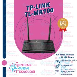 TP-LINK TL-MR100 Modem 4G LTE Router 300 Mbps Wireless N 4G Router Direct Sim Card / Bisa Colok Simcard