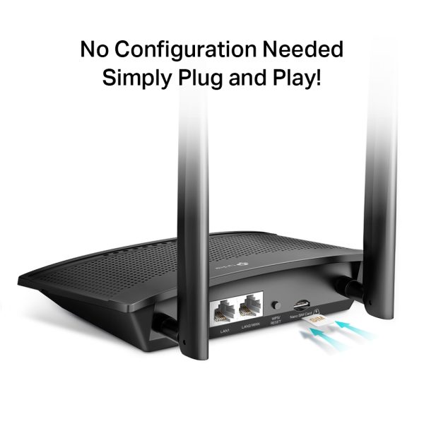TP-LINK TL-MR100 Modem 4G LTE Router 300 Mbps Wireless N 4G Router Direct Sim Card / Bisa Colok Simcard