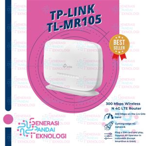 TP-LINK TL-MR105 300 Mbps Wireless N 4G LTE Router Internal Antennas Direct Simcard / Bisa Colok Simcard
