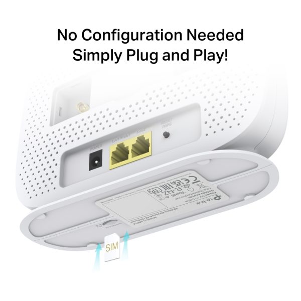 TP-LINK TL-MR105 300 Mbps Wireless N 4G LTE Router Internal Antennas Direct Simcard / Bisa Colok Simcard