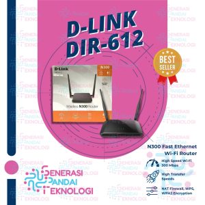 D-LINK DIR-612 Wireless N300 Router Fast Ethernet Wifi Router