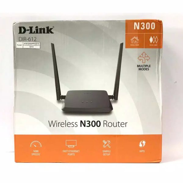 D-LINK DIR-612 Wireless N300 Router Fast Ethernet Wifi Router