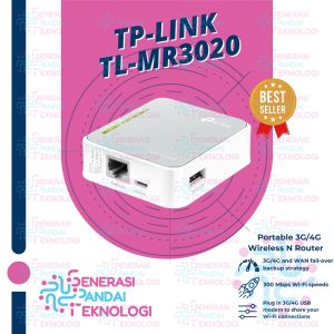 TP-LINK TL-MR3020 Portable 3G/4G Wireless N Router 3G Router 4G Router (GA BISA COLOK SIMCARD TAPI BISA COLOK USB MODEM)