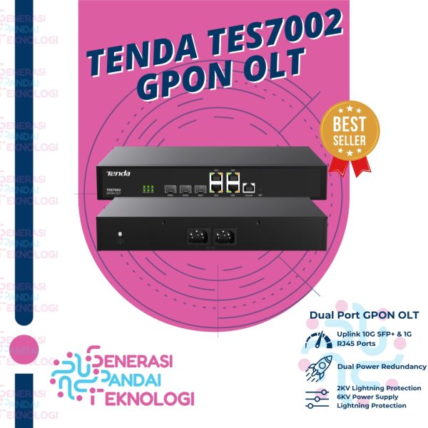 TENDA TES7002 OLT GPON 2 PORT DUAL PORT