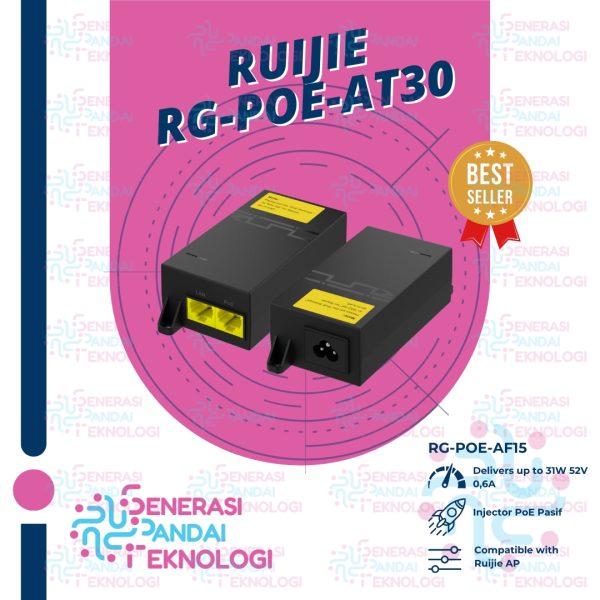RUIJIE RG-POE-AT30 PoE Adapter 52V 31,2W 0,6A Power Adaptor