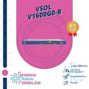 VSOL V1600G0-B GPON OLT 4 PON Layer 3 AC+DC Power Include SFP 9dB OLT 4 Ports