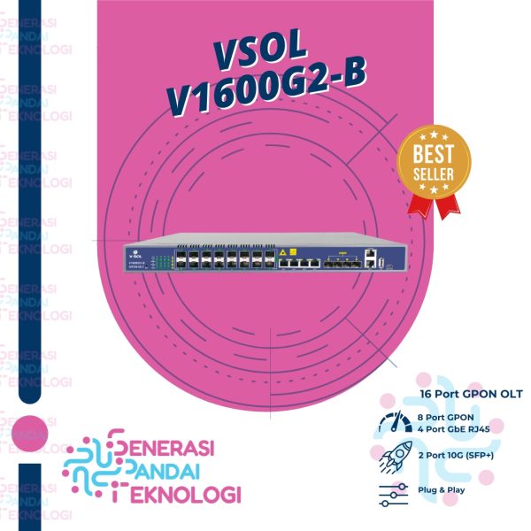 VSOL V1600G2-B GPON OLT 16 PON Layer 3 AC+DC Power Include SFP 9db 16 PORT - Include SFP 9dB : 16pcs