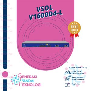 VSOL V1600D4-L EPON OLT 4 Port LAYER 2 Include SFP 9dB 4PORT EPON OLT L2 - Include SFP 9dB : 4pcs