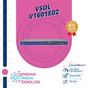 VSOL V1601E02 EPON OLT 2 PON Layer 3 Include SFP 9db Single AC Power 2 Ports