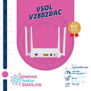 VSOL V2802DAC ONU XPON Wi-Fi 5 Dualband ONT 1GE 1FE ONT ONU V2801RGW Modem